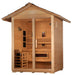 Golden Designs Carinthia Hybrid Outdoor Sauna GDI-8123-01 front right angle