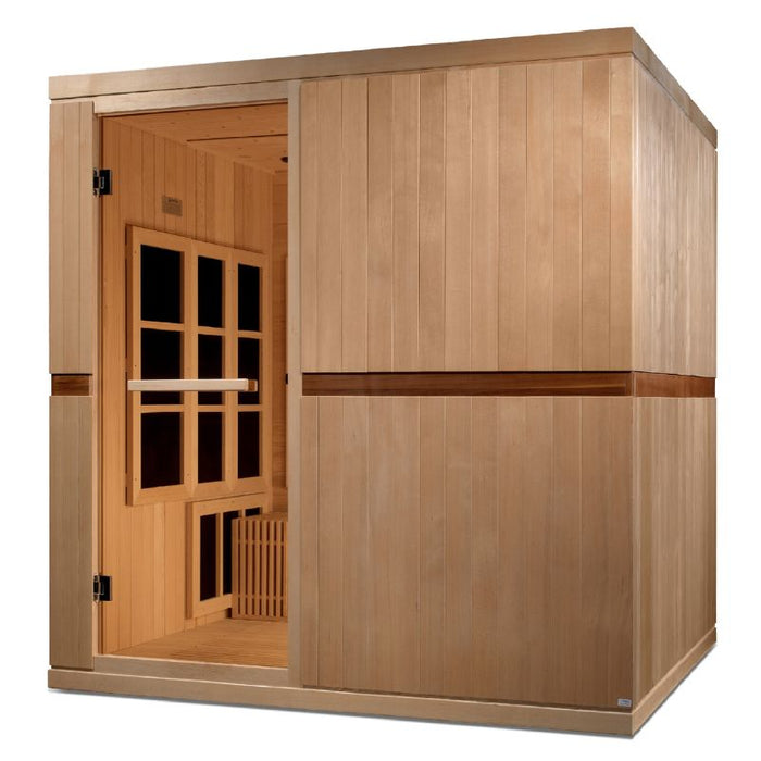 Golden Designs Catalonia Near Zero EMF Sauna GDI-6880-02 exterior side angle