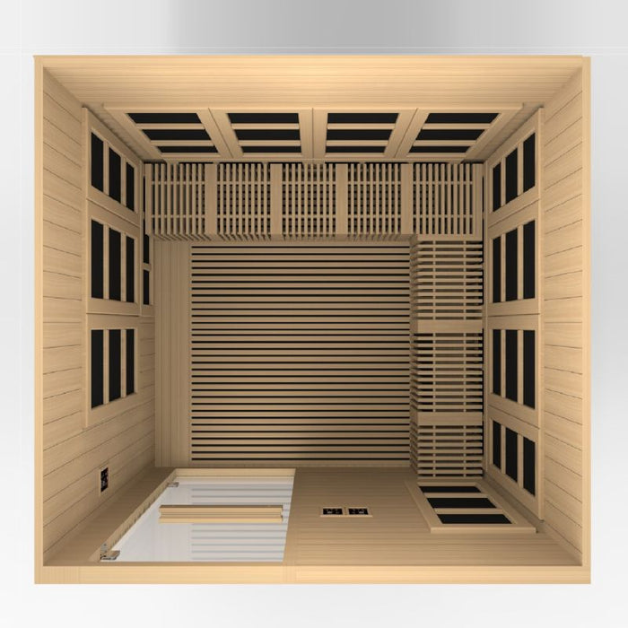 Golden Designs Catalonia Near Zero EMF Sauna GDI-6880-02 interior top view