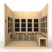 Golden Designs Catalonia Near Zero EMF Sauna GDI-6880-02 interior view bench