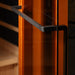 Golden Designs Corner Near Zero EMF Sauna GDI-8035-03 black towel bar handle closeup