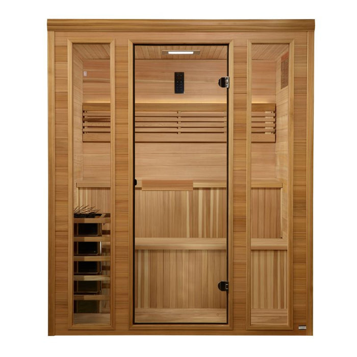 Golden Designs Engelberg Edition Traditional Sauna GDI-7060-01 front view