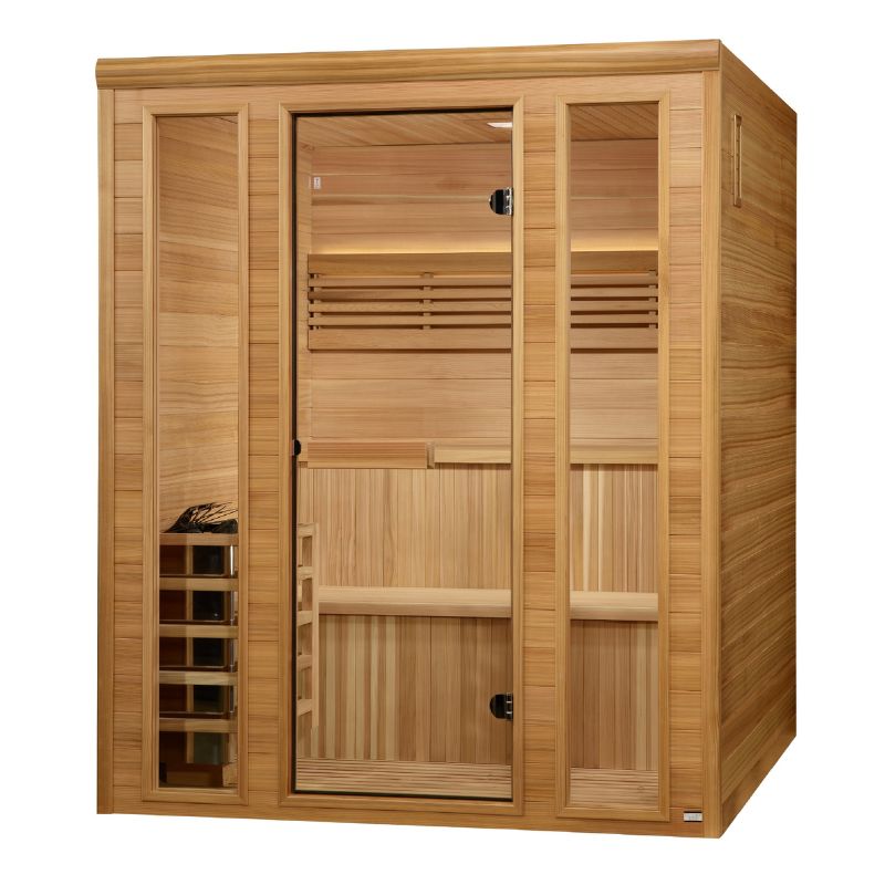 Golden Designs Engelberg 4‑6‑Person Traditional Sauna GDI-7060-01