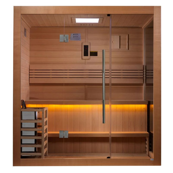 Golden Designs Forssa Edition Traditional Sauna GDI-7203-01 front view
