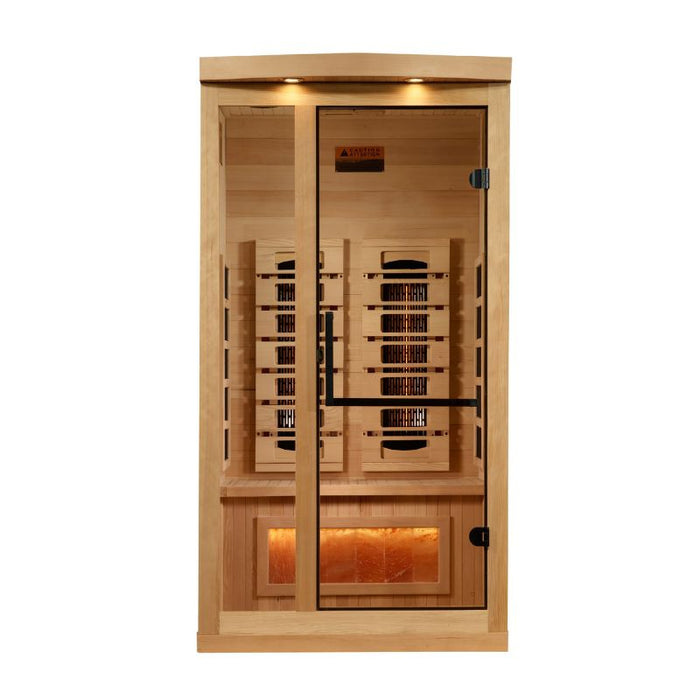 Golden Designs Full Spectrum Near Zero EMF Sauna GDI-8010-03 front view