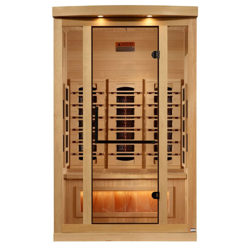 Golden Designs Full Spectrum Near Zero EMF Sauna GDI-8020-03 front view