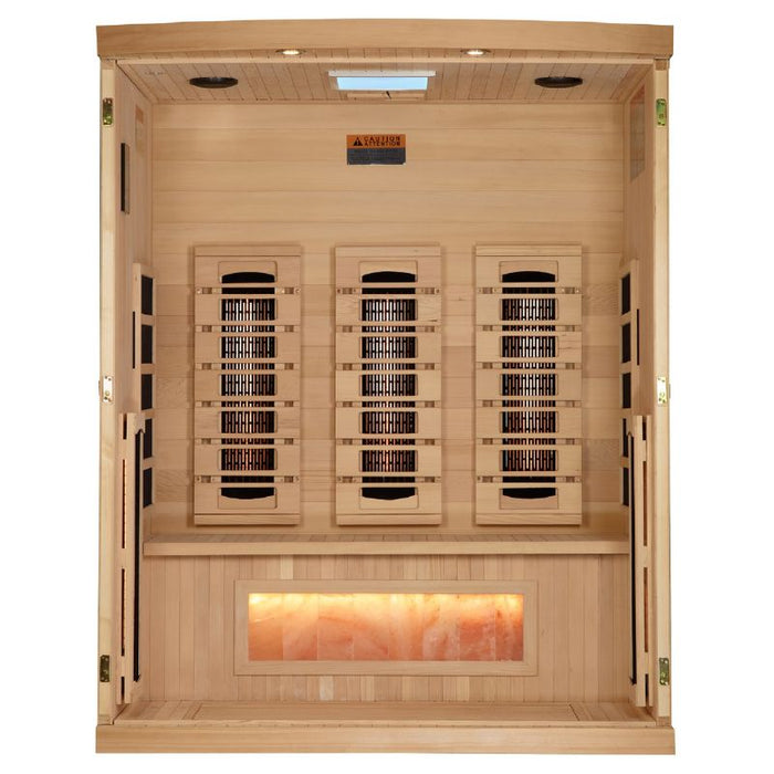 Golden Designs Full Spectrum Near Zero EMF Sauna GDI-8030-03 interior view