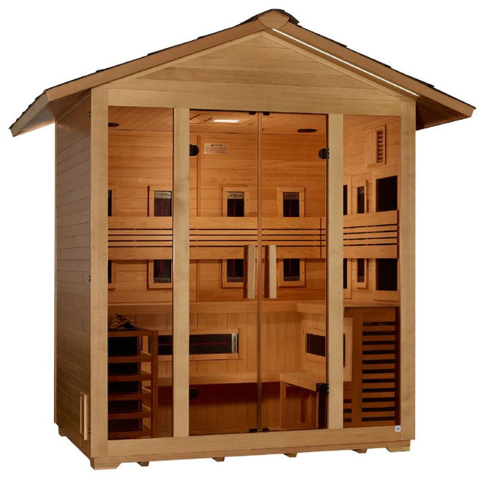 Golden Designs Gargellen Hybrid Outdoor Sauna GDI-8125-01