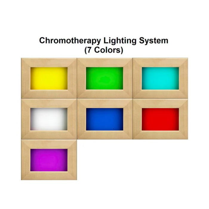Golden Designs Karlstad Hybrid Outdoor Sauna GDI-8226-01 chromotherapy lighting