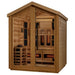 Golden Designs Loviisa Hybrid Outdoor Sauna GDI-8523-01 front right angle view