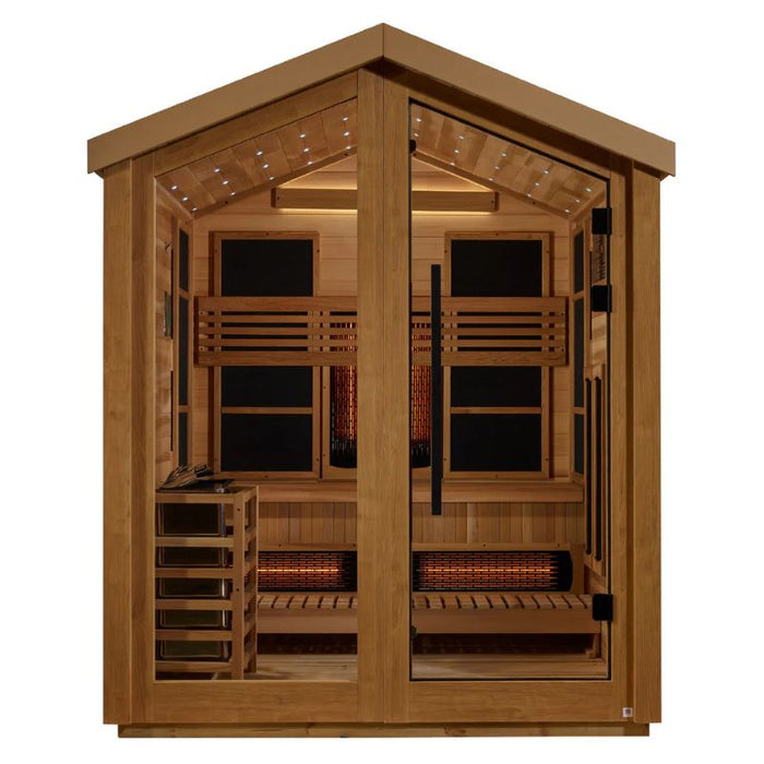 Golden Designs Loviisa Hybrid Outdoor Sauna GDI-8523-01 front view