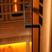 Golden Designs Near Zero EMF Sauna GDI-8040-03 black towel bar handle side view