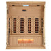 Golden Designs Near Zero EMF Sauna GDI-8040-03 interior view heaters salt bar