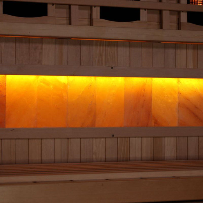 Golden Designs Near Zero EMF Sauna GDI-8230-01 himalayan salt bar