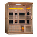 Golden Designs Near Zero EMF Sauna GDI-8230-01 interior view salt bar heaters