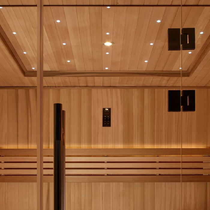 Golden Designs Osla Edition Traditional Sauna GDI-7689-02 interior ceiling led lights