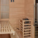 Golden Designs Soria Hybrid Sauna GDI-8330-01 interior heater and bench