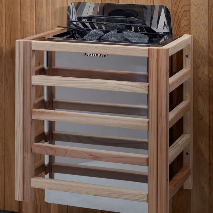 Golden Designs St. Moritz 2-Person Barrel Traditional Sauna GDI-B002-01 harvia wall heater safety guard