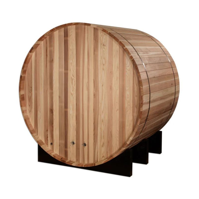 Golden Designs St. Moritz 2-Person Barrel Traditional Sauna GDI-B002-01 rear view
