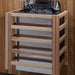 Golden Designs Toledo Hybrid Sauna GDI-8360-01 harvia wall stove installed