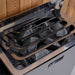 Golden Designs Toledo Hybrid Sauna GDI-8360-01 harvia wall stove rocks closeup