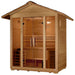 Golden Designs Vorarlberg Traditional Outdoor Sauna GDI-8105-01 angled front right