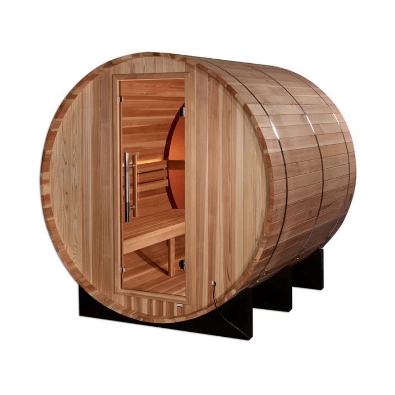 Golden Designs Zurich 4-Person Barrel Traditional Sauna