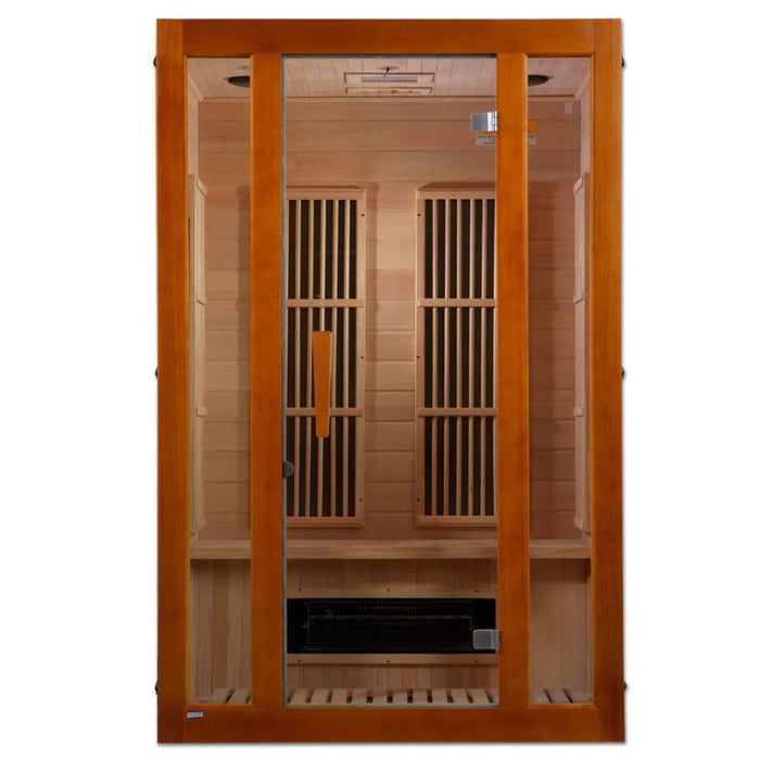 Maxxus 2-Person Low EMF Infrared Sauna MX-J206-02S front view