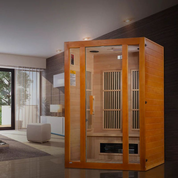 Maxxus 2-Person Low EMF Infrared Sauna MX-J206-02S lifestyle room view