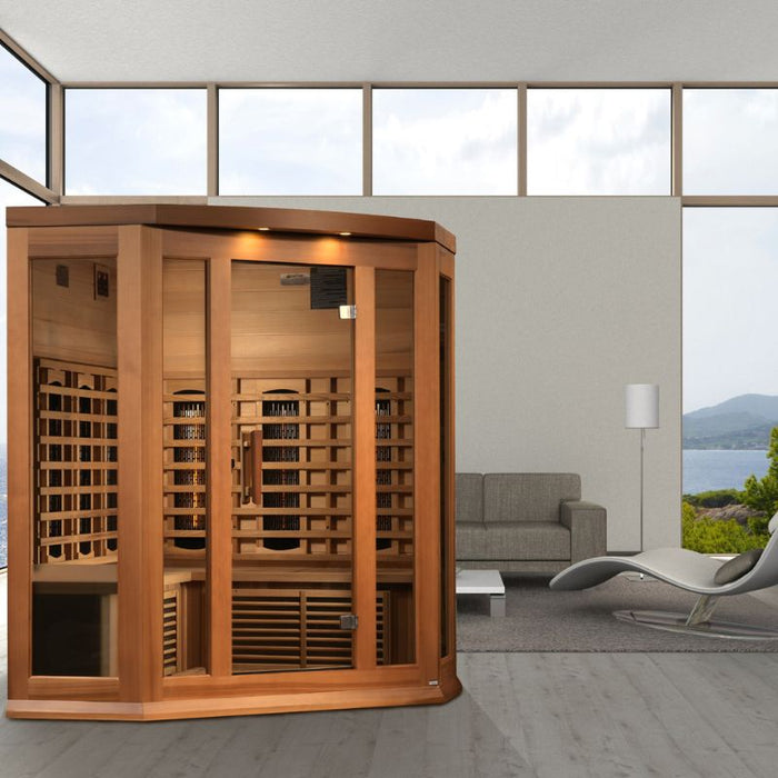 Maxxus Corner Full Spectrum Sauna MX-M356-01-FS CED lifestyle room