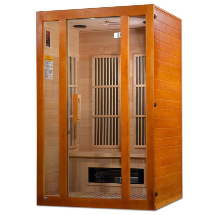 Maxxus Low EMF Infrared Sauna MX-J206-02S left side angle view