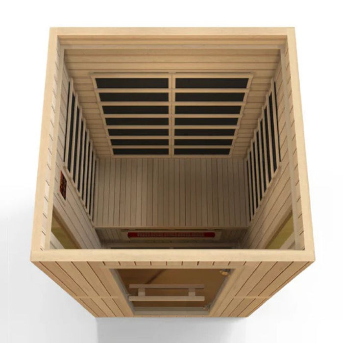 Maxxus Low EMF Infrared Sauna MX-LS2-01 top down interior view