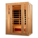 Maxxus Low EMF Infrared Sauna MX-LS3-01 angled front glass door