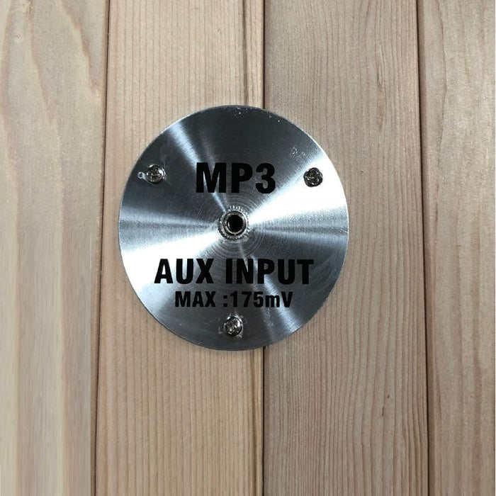 Maxxus S-Line Elite 1-Person Ultra Low EMF Yoga Sauna mp3 aux input port
