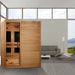 Maxxus S-Line Elite 3-Person Ultra Low EMF Yoga Sauna lifestyle room view