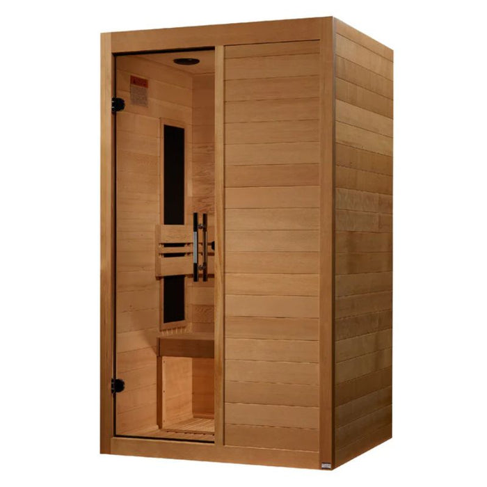 Maxxus S-Line Elite 2-Person Ultra Low EMF Yoga Sauna front right angle view