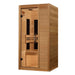 Maxxus S-Line Yoga Sauna MX-S106-01 angled front glass door