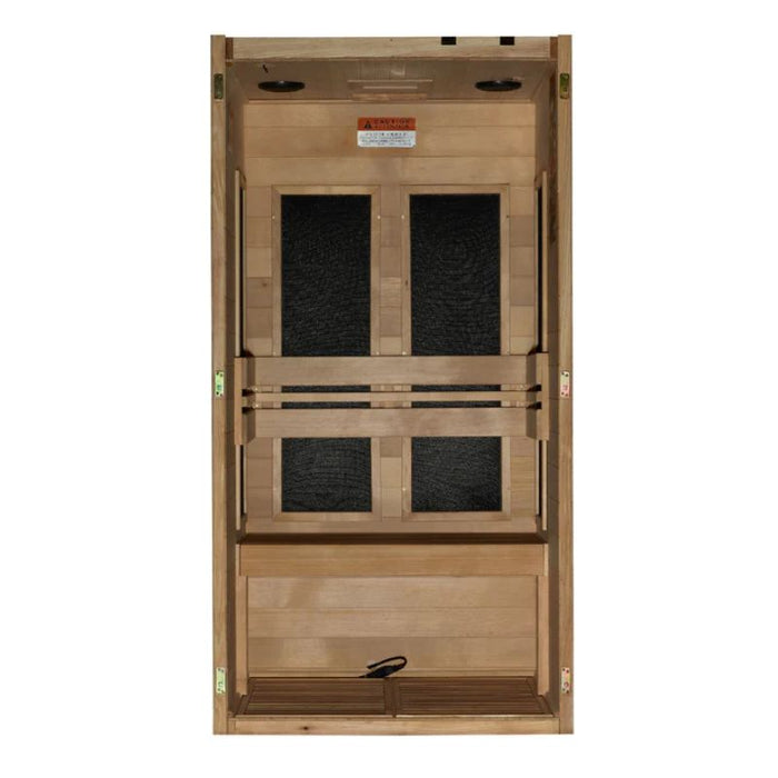 Maxxus S-Line Yoga Sauna MX-S106-01 interior back panels bench