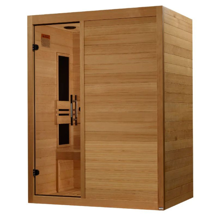 Maxxus S-Line Yoga Sauna MX-S306-01 angled front entry view