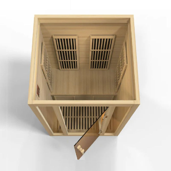 Maxxus Seattle Infrared Sauna MX-J206-01-ZF overhead interior view