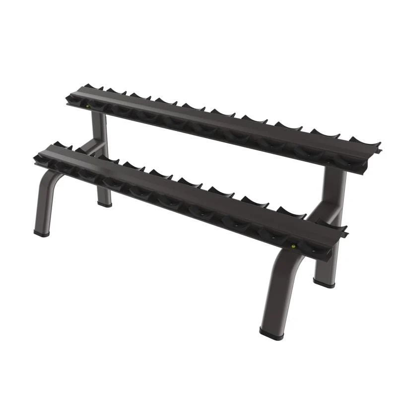 Muscle D 2-Tier 10 Pairs Round Tube Dumbbell Rack
