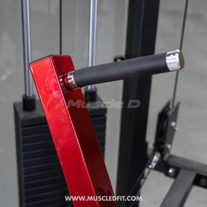 Muscle D Classic V2 Chest Press handle grip closeup