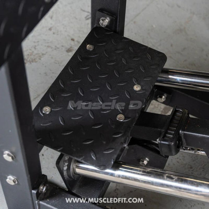 Muscle D Classic V2 Leg Press footplate lower position