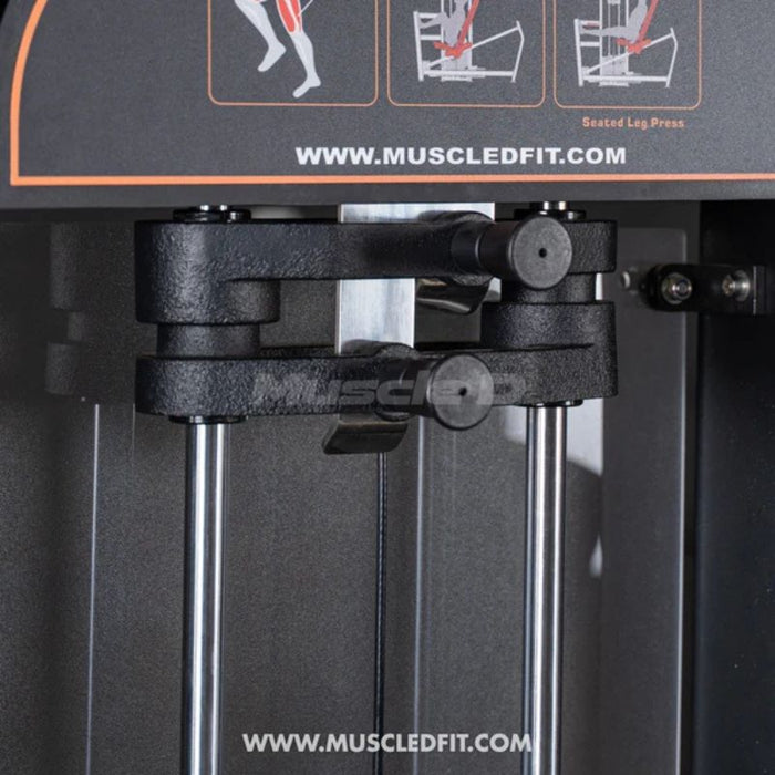 Muscle D Classic V2 Leg Press weight stack mechanism