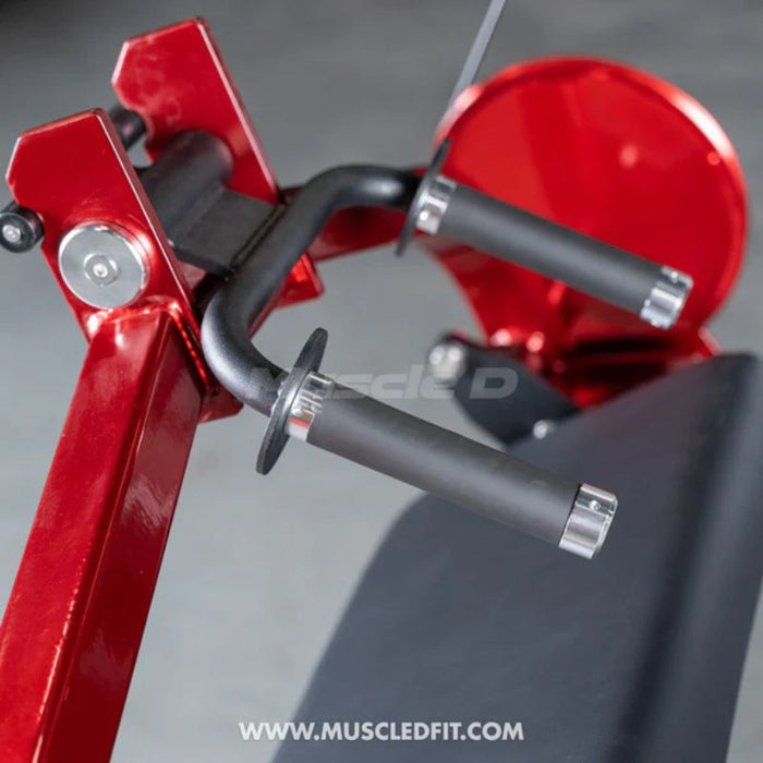 Muscle D Classic V2 Tricep angled handles grip closeup