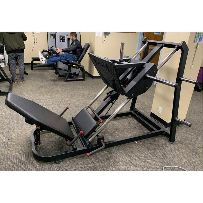 Muscle D Excel Leg Press in Small Gym Setting