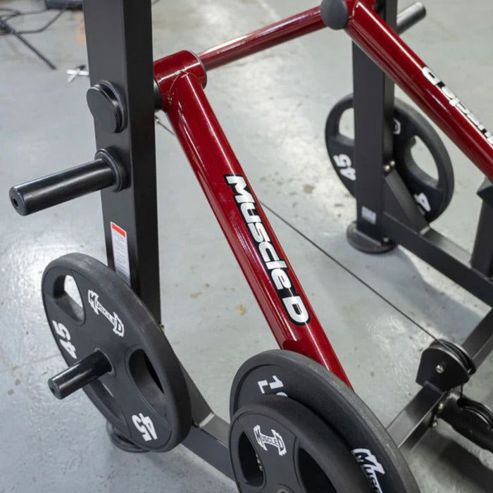 Muscle D Power Leverage V2 Abductor Adductor weight pegs and frame detail