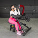 Muscle D Power Leverage V2 Biceps Preacher Curl female seated preacher curl start