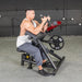 Muscle D Power Leverage V2 Biceps Preacher Curl male seated preacher curl start