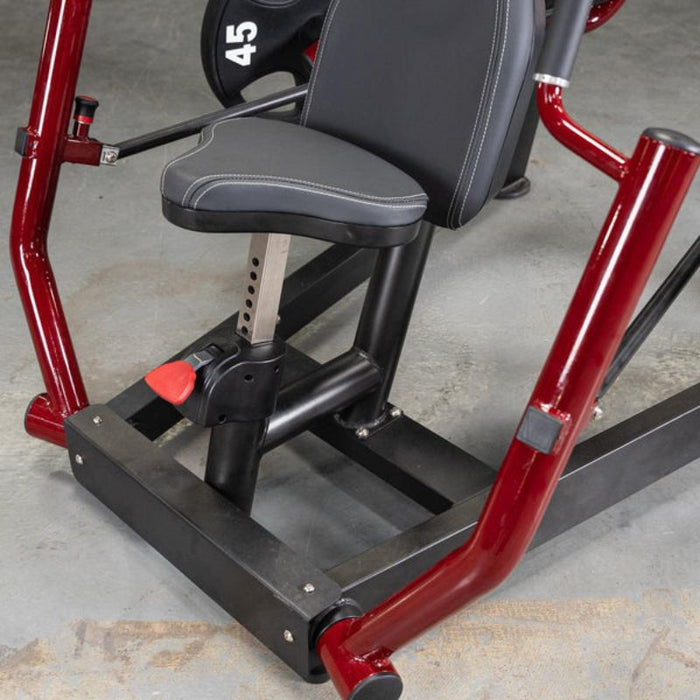 Muscle D Power Leverage V2 Chest Press Seat Adjustment Detail